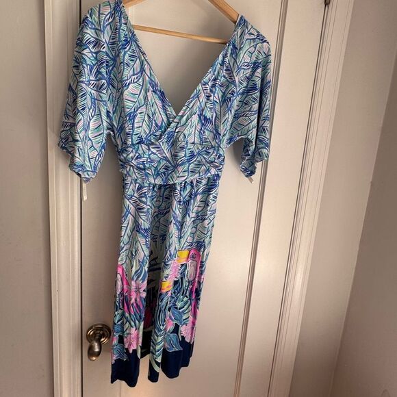 Lilly Pulitzer Parigi dress Let’s Mango GUC Size Small 🍍 - Picture 6 of 7